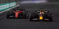 Max Verstappen im Duell mit Charles Leclerc beim Formel-1-Rennen in Dschidda 2022