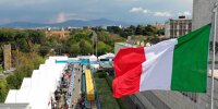 Formel-E-Fahrerlager in Rom