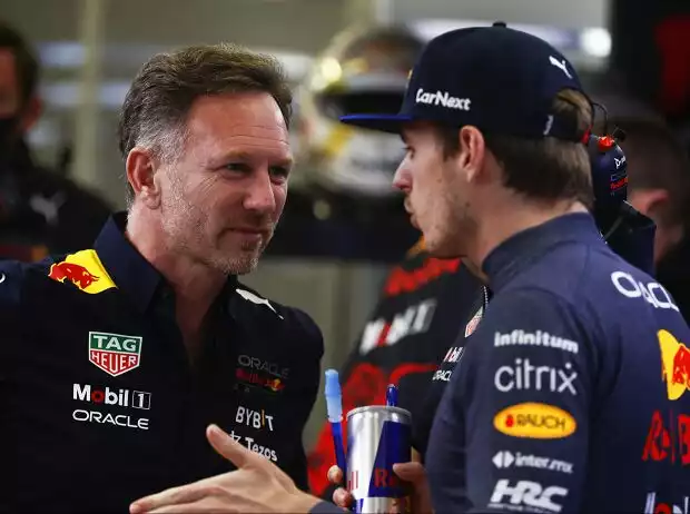 Christian Horner, Max Verstappen Titel-Bild zur News: Christian Horner, Max Verstappen