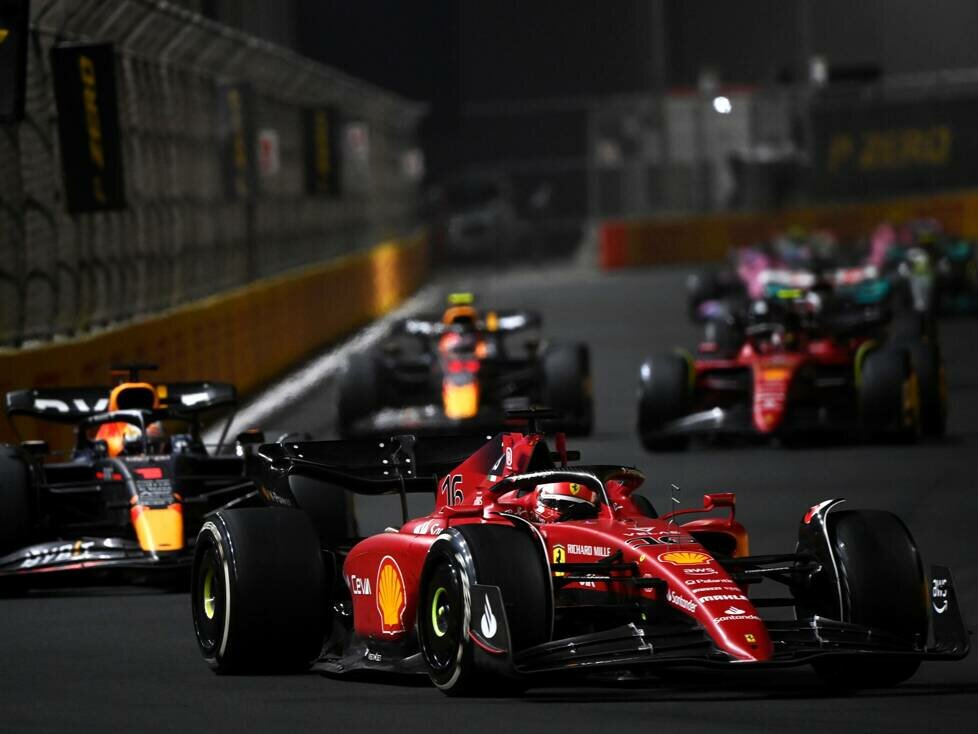 Charles Leclerc, Max Verstappen, Sergio Perez