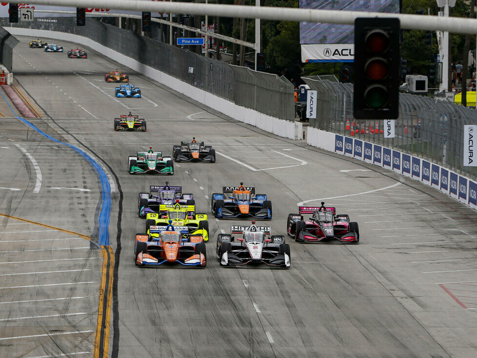Start zum IndyCar-Finale 2021 in Long Beach: Scott Dixon, Josef Newgarden