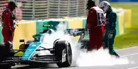 Bild zum Inhalt: F1-Training Melbourne: Vettels Aston raucht gleich bei Rückkehr ab!