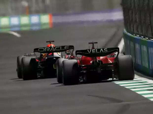 Titel-Bild zur News: Max Verstappen, Charles Leclerc