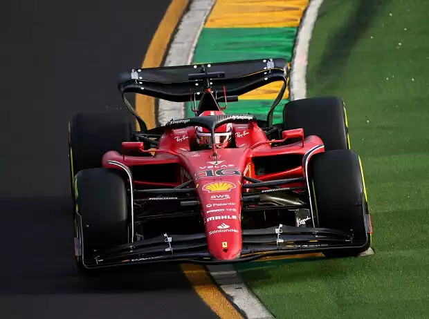 Charles Leclerc (Ferrari F1-75) im Training zum Formel-1-Rennen in Melbourne Titel-Bild zur News: Charles Leclerc (Ferrari F1-75) im Training zum Formel-1-Rennen in Melbourne