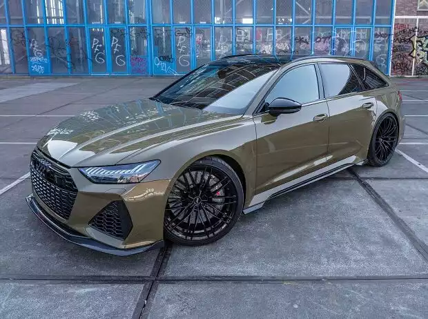 Audi RS 6 Avant mit Abt-Tuning glänzt in "Tactical Green" Titel-Bild zur News: Audi RS 6 Avant mit Abt-Tuning glänzt in "Tactical Green"