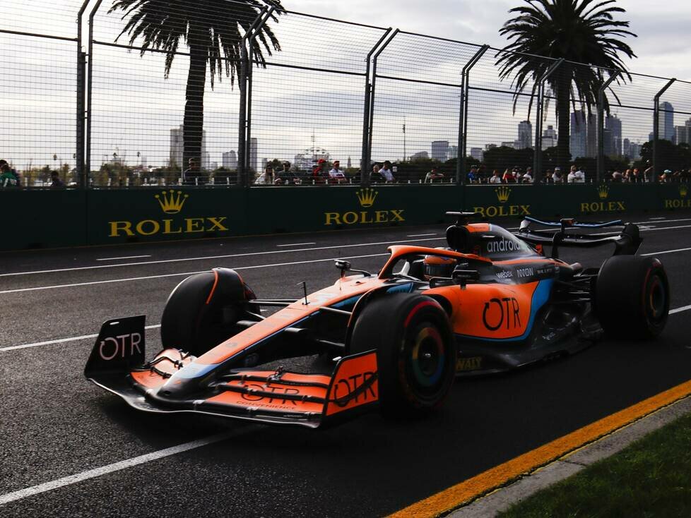 Daniel Ricciardo im McLaren MCL36 in Melbourne, Australien