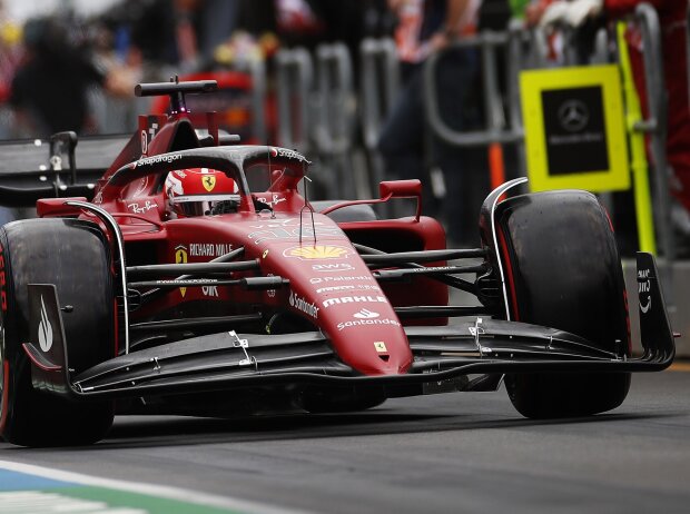Charles Leclerc im Ferrari F1-75 in Melbourne/Australien 2022