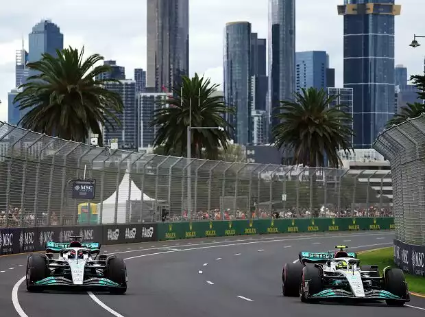 Lewis Hamilton, George Russell Titel-Bild zur News: Lewis Hamilton, George Russell