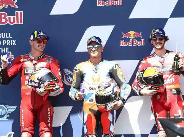 Jack Miller, Jorge Martin, Francesco Bagnaia Titel-Bild zur News: Jack Miller, Jorge Martin, Francesco Bagnaia