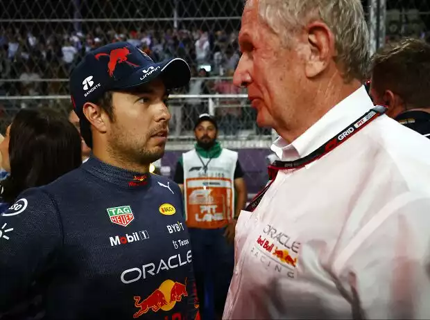 Titel-Bild zur News: Sergio Perez, Helmut Marko