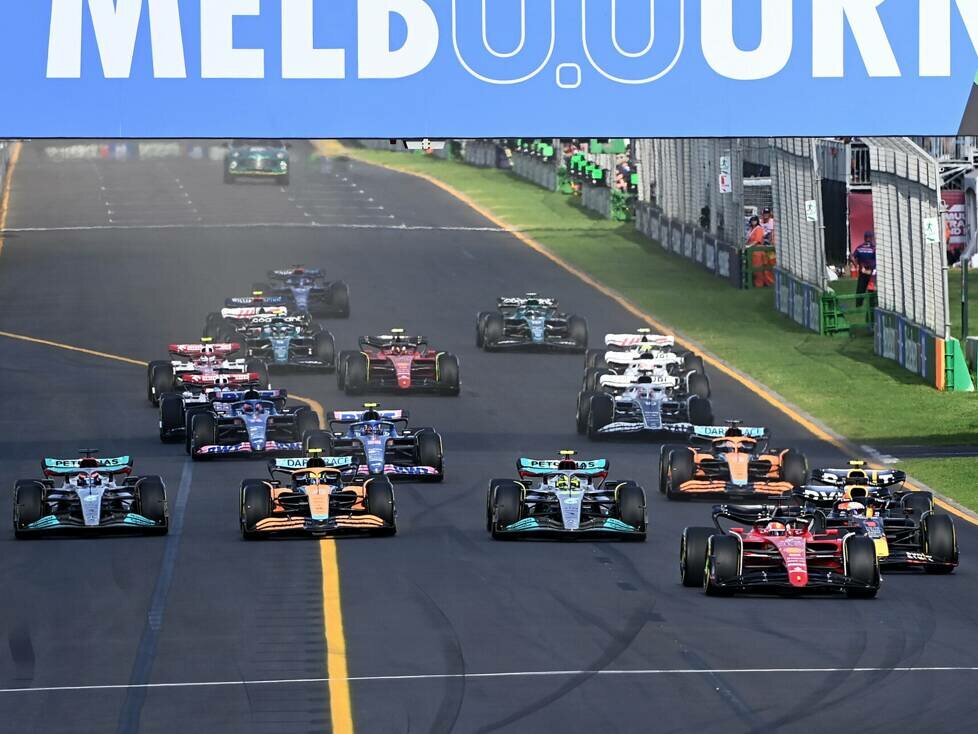 Charles Leclerc, Max Verstappen, Sergio Perez, Lewis Hamilton, Lando Norris, George Russell