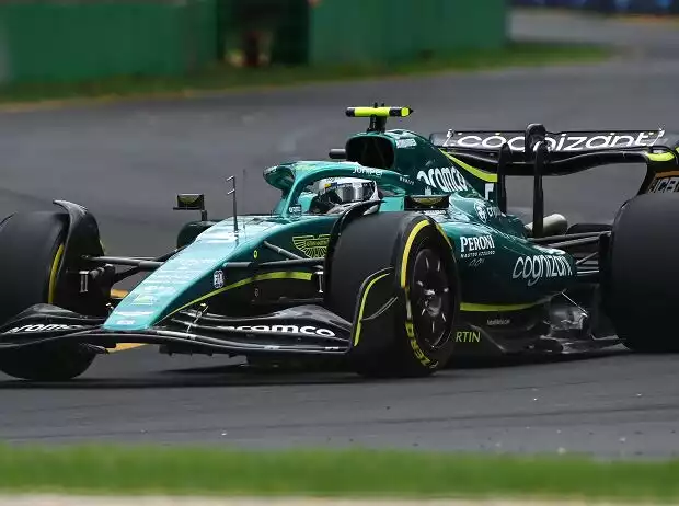 Titel-Bild zur News: Sebastian Vettel im Aston Martin AMR22 in Melbourne 2022