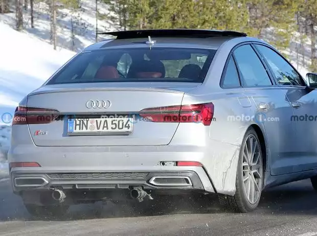 Audi S6 (2022) als Erlkönig erwischt Titel-Bild zur News: Audi S6 (2022) als Erlkönig erwischt
