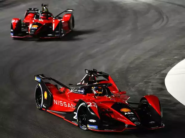Fahrzeug des Teams Nissan-e.dams bei einem Rennen der Formel E Titel-Bild zur News: Fahrzeug des Teams Nissan-e.dams bei einem Rennen der Formel E