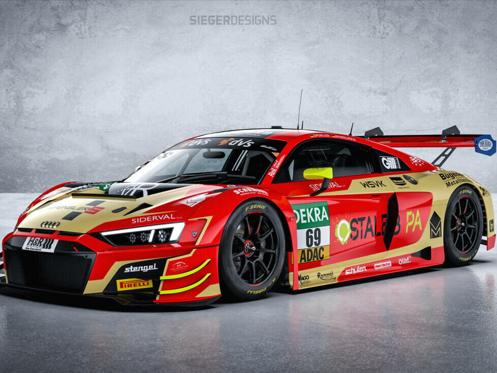 Der Audi R8 Audi R8 LMS GT3 evo II  von Markus Winkelhock und Florian Spengler