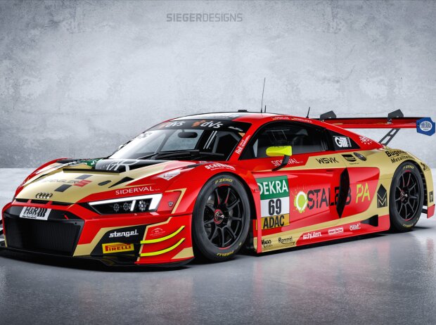 Der Audi R8 Audi R8 LMS GT3 evo II von Markus Winkelhock und Florian Spengler