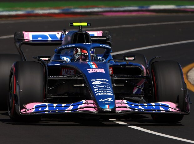 Esteban Ocon im Alpine A522 in Melbourne 2022 Esteban Ocon im Alpine A522 in Melbourne 2022