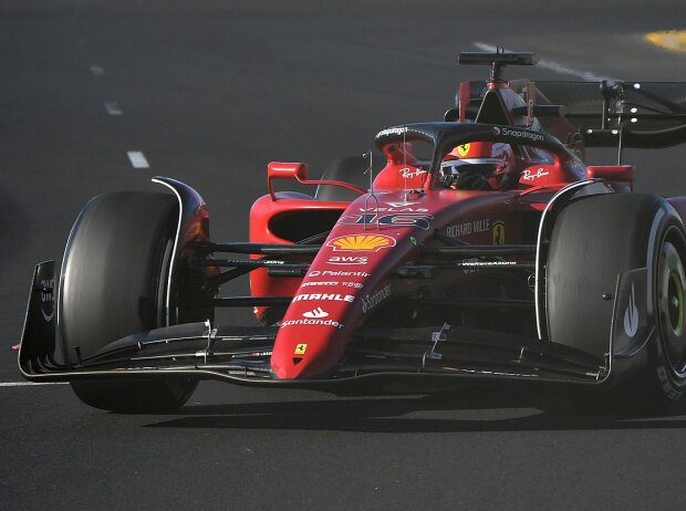 Titel-Bild zur News: Charles Leclerc im Ferrari F1-75 in Melbourne 2022