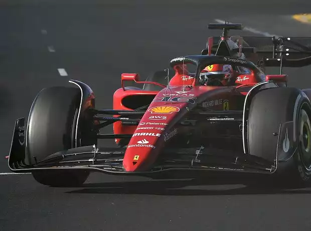 Charles Leclerc im Ferrari F1-75 in Melbourne 2022 Titel-Bild zur News: Charles Leclerc im Ferrari F1-75 in Melbourne 2022