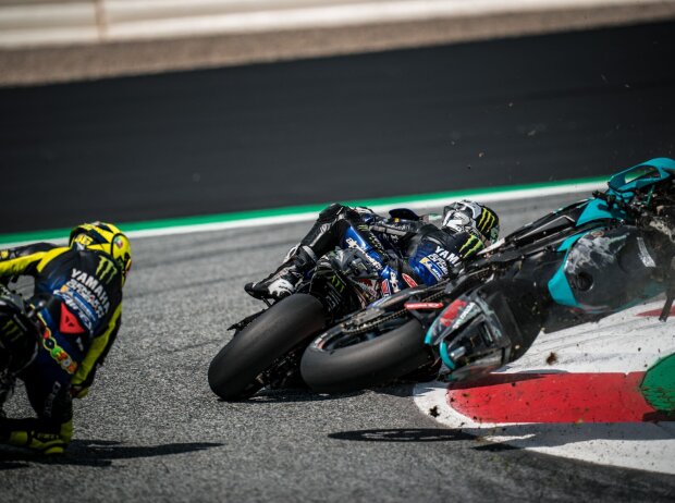 Crash: Franco Morbidelli beim GP Österreich 2020 in Spielberg Crash: Franco Morbidelli beim GP Österreich 2020 in Spielberg