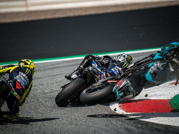 Crash: Franco Morbidelli beim GP Österreich 2020 in Spielberg