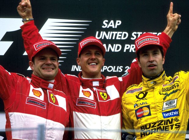 Rubens Barrichello, Michael Schumacher, Heinz-Harald Frentzen