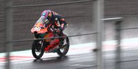 Bild zum Inhalt: Moto3 FT1 Portimao: Rookie Holgado im Regen bei vielen Stürzen vorn