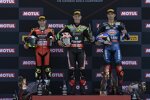 Alvaro Bautista, Jonathan Rea und Toprak Razgatlioglu 