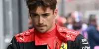 Charles Leclerc mit ernstem Blick nach dem Formel-1-Rennen in Imola 2022