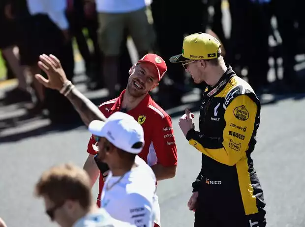 Sebastian Vettel, Nico Hülkenberg Titel-Bild zur News: Sebastian Vettel, Nico Hülkenberg
