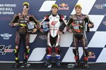 Ai Ogura (Honda Team Asia), Tony Arbolino (Marc VDS) und Sam Lowes (Marc VDS) 