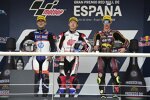 Aron Canet (Pons), Ai Ogura (Honda Team Asia) und Tony Arbolino (Marc VDS) 