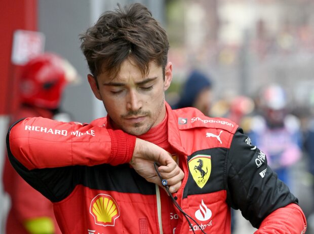 Titel-Bild zur News: Charles Leclerc (Ferrari) beim Formel-1-Rennen in Imola 2022