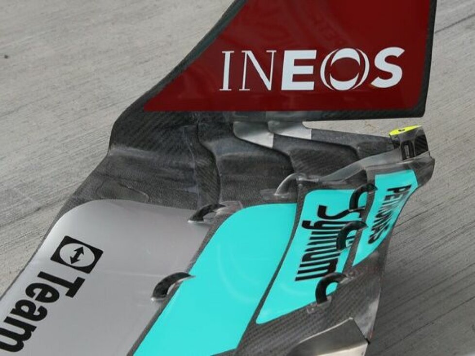 Frontflügel-Update am Mercedes W13 für das Formel-1-Rennen 2022 in Miami