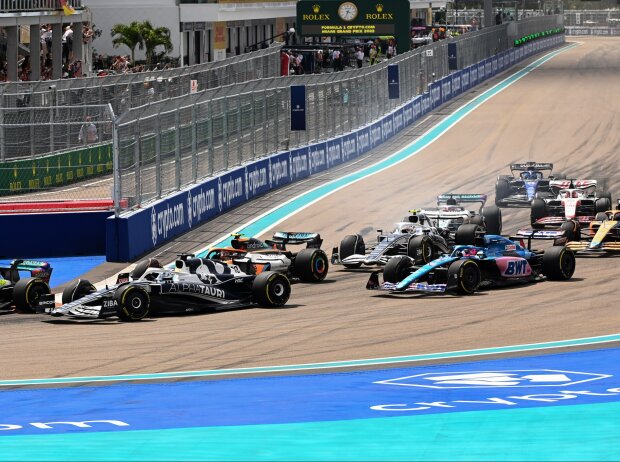 Titel-Bild zur News: Lewis Hamilton, Pierre Gasly, Lando Norris, Fernando Alonso