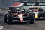 Carlos Sainz (Ferrari) und Sergio Perez (Red Bull) 