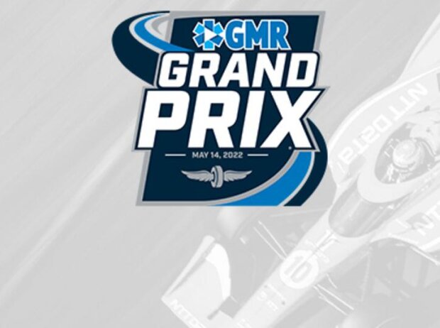 Logo: GMR Grand Prix auf dem Indianapolis-Rundkurs