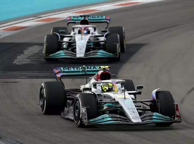 Lewis Hamilton, George Russell Titel-Bild zur News: Lewis Hamilton, George Russell