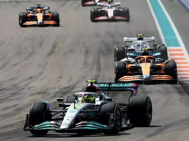 Lewis Hamilton, Lando Norris, Yuki Tsunoda Titel-Bild zur News: Lewis Hamilton, Lando Norris, Yuki Tsunoda