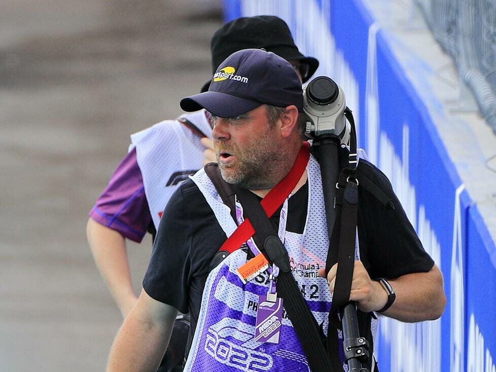 Motorsportfotograf Alexander Trienitz beim Grand Prix von Miami 2022