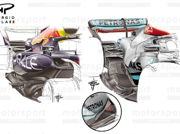 Vergleich: Red Bull RB18 vs. Mercedes W13 in der Formel 1 2022 Vergleich: Red Bull RB18 vs. Mercedes W13 in der Formel 1 2022
