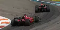Max Verstappen (Red Bull RB189 vor Charles Leclerc (Ferrari F1-75) beim Formel-1-Rennen in Miami 2022