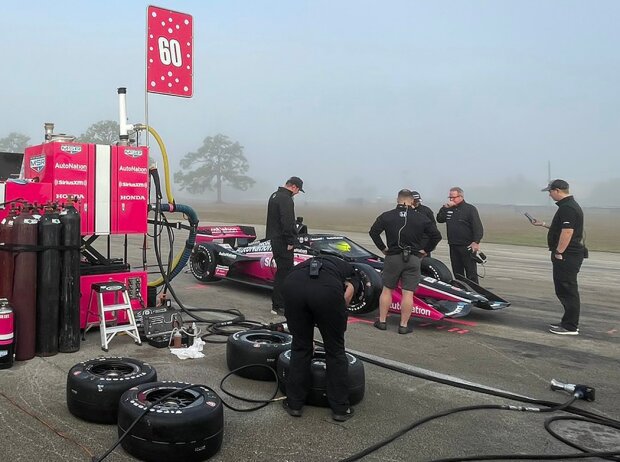 Nyck de Vries beim IndyCar-Test für Meyer Shank Racing in Sebring