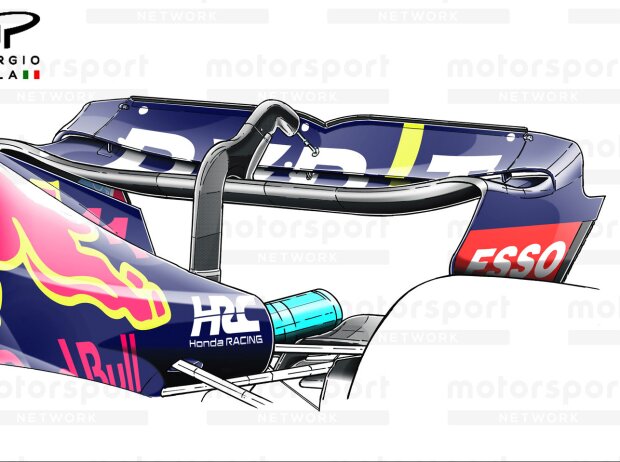Heckflügel des Red Bull RB18