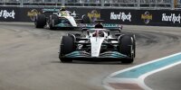 George Russell und Lewis Hamilton (Mercedes) beim Formel-1-Rennen 2022 in Miami
