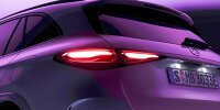 Bild zum Inhalt: Mercedes GLC (2022): Erster Teaser enthüllt Heckdesign