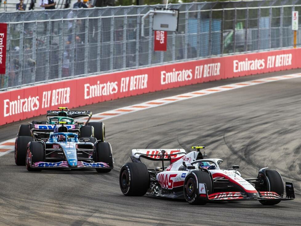 Mick Schumacher, Esteban Ocon, Sebastian Vettel