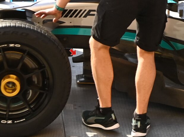 Neuer Flügel am Mercedes von George Russell