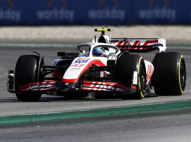 Titel-Bild zur News: Mick Schumacher (Haas VF-22) beim Training zum Formel-1-Rennen in Spanien 2022