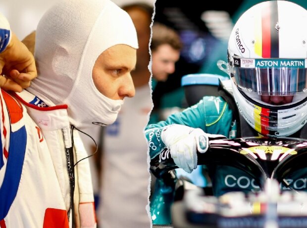 Titel-Bild zur News: Sebastian Vettel und Mick Schumacher